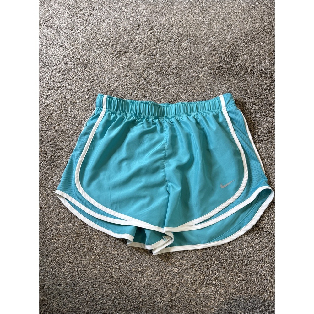 Nike DRI-FIT Women's Tempo Running Shorts Teal Size Medium